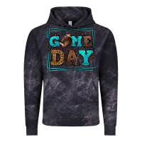 Cloud Black Game day American Football leopard frame Vintage Hoodie - LillyAllenDesigns