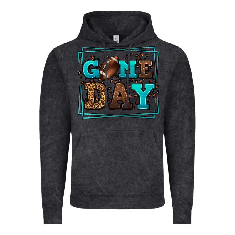 Game Day American Football Leopard Frame Vintage Hoodie by LillyAllenDesigns | Teevron