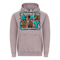 Vintage Zinc Game day American Football leopard frame Vintage Hoodie - LillyAllenDesigns