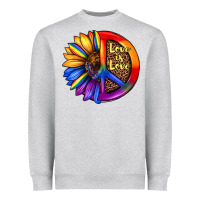 Heather Grey love is love Heavyweight Sweatshirt - JahusDesignShop