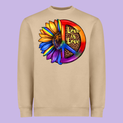 Love Is Love Heavyweight Sweatshirt Designed By Jahusdesignshop