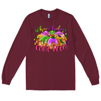 Burgundy where babies come from Long Sleeve Tee - LillyAllenDesigns
