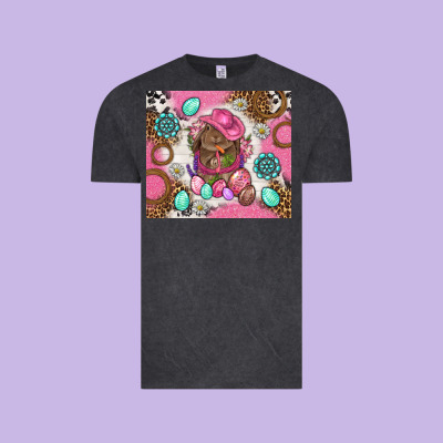 Cowboy Bunny Easter Tumbler Vintage Tee Designed By Bundleandbundleshop
