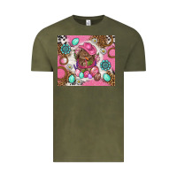 Vintage Olive Cowboy Bunny Easter Tumbler Vintage Tee - BundleAndBundleShop