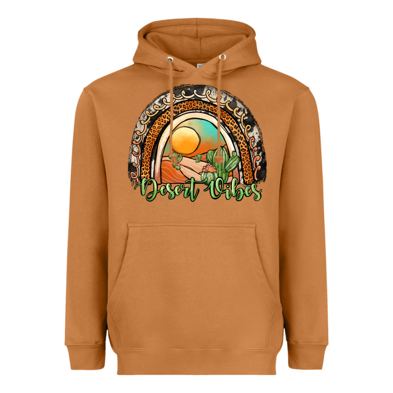 Desert Vibes Rainbow Heavyweight Hoodie by JahusDesignShop | Teevron