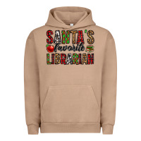 Pigment Burro santa's favorite librarian Urban Hoodie - Jasminsmagicworld