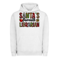Pigment Lunar Rock santa's favorite librarian Urban Hoodie - Jasminsmagicworld