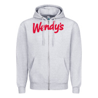Heather Grey wendy's Zipper Hoodie - baoMotion