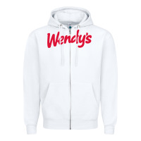 White wendy's Zipper Hoodie - baoMotion