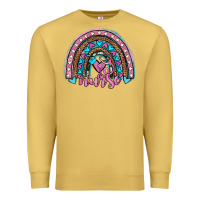 Antique Gold leopard cowhide nurse rainbow Premium Sweatshirt - JahusDesignShop