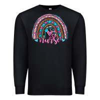 Black leopard cowhide nurse rainbow Premium Sweatshirt - JahusDesignShop
