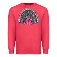 Cardinal leopard cowhide nurse rainbow Premium Sweatshirt - JahusDesignShop