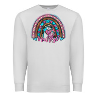 Dove Grey leopard cowhide nurse rainbow Premium Sweatshirt - JahusDesignShop