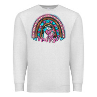 Oatmeal Heather leopard cowhide nurse rainbow Premium Sweatshirt - JahusDesignShop