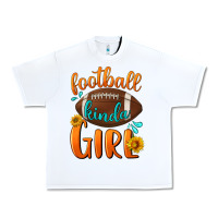 White football kinda girl Urban Heavy Tee - BundleAndBundleShop