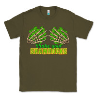 Army Green Shake Your Shamrocks St. Patrick's Day Classic Tee - CowGirlArtShop