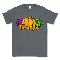 Charcoal Heather halloween pumpkins thankful Classic Tee - Jasminsmagicworld