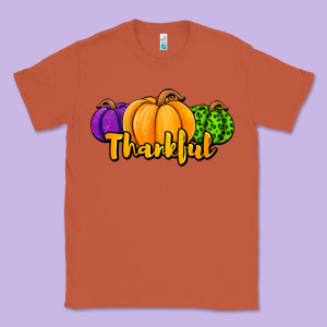 Halloween Pumpkins Thankful Classic Tee Designed By Jasminsmagicworld
