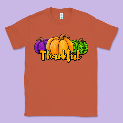 Halloween Pumpkins Thankful Classic Tee Designed By Jasminsmagicworld