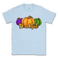Dusty Blue halloween pumpkins thankful Classic Tee - Jasminsmagicworld