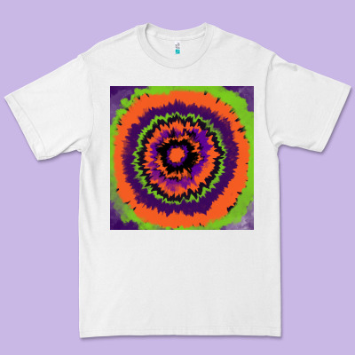 Halloween Tie  Dye Pattern Premium Tee Designed By Ranaportraitstore