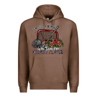 Chestnut i'm just a woman who loves her hockey player Premium Hoodie - SublimationCraftShop