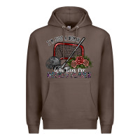 Coffee i'm just a woman who loves her hockey player Premium Hoodie - SublimationCraftShop