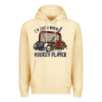 Pina Colada i'm just a woman who loves her hockey player Premium Hoodie - SublimationCraftShop