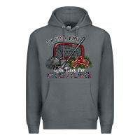 Rock i'm just a woman who loves her hockey player Premium Hoodie - SublimationCraftShop