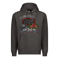 Smoke i'm just a woman who loves her hockey player Premium Hoodie - SublimationCraftShop