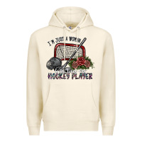 Tofu i'm just a woman who loves her hockey player Premium Hoodie - SublimationCraftShop