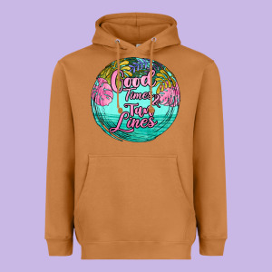 Good Times And Tan Lines Heavyweight Hoodie Designed By Jahusdesignshop