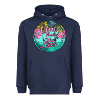 Navy good times and tan lines Heavyweight Hoodie - JahusDesignShop