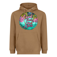 Toasted Coconut good times and tan lines Heavyweight Hoodie - JahusDesignShop