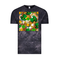 Cloud Black St. Patricks day hat digital paper Vintage Tee - BundleAndBundleShop