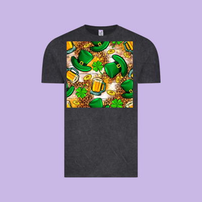 St. Patricks Day Hat Digital Paper Vintage Tee Designed By Bundleandbundleshop
