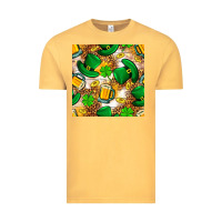 Vintage Mustard St. Patricks day hat digital paper Vintage Tee - BundleAndBundleShop