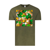 Vintage Olive St. Patricks day hat digital paper Vintage Tee - BundleAndBundleShop