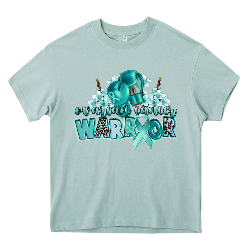 Ovarian Cancer Warrior Heavy Core Tee by CowGirlArtShop | Teevron