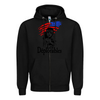 Black les deplorables Zipper Hoodie - baoMotion