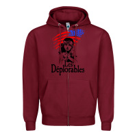 Burgundy les deplorables Zipper Hoodie - baoMotion