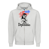 Dove Grey les deplorables Zipper Hoodie - baoMotion