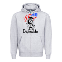 Heather Grey les deplorables Zipper Hoodie - baoMotion