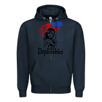 Navy les deplorables Zipper Hoodie - baoMotion