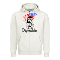 Oatmeal Heather les deplorables Zipper Hoodie - baoMotion