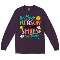 Plum be the reason someone smiles today Long Sleeve Tee - LillyAllenDesigns