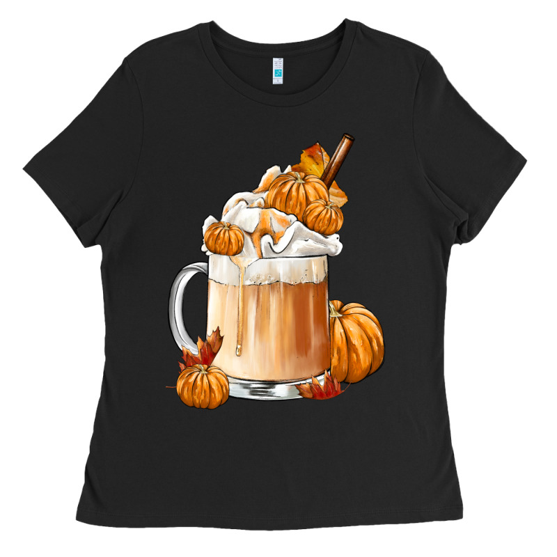Fall Coffee Ladies Tee by FaDigitalArtStudio | Teevron