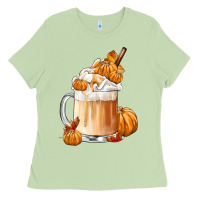 Matcha Fall Coffee Ladies Tee - FaDigitalArtStudio