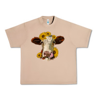 Burro hereford cattle sunflowers heifer Urban Heavy Tee - Jasminsmagicworld