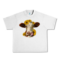 Lunar Rock hereford cattle sunflowers heifer Urban Heavy Tee - Jasminsmagicworld